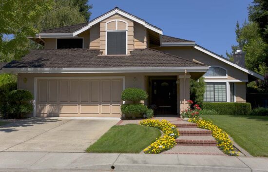 Beautifully landscaped home.